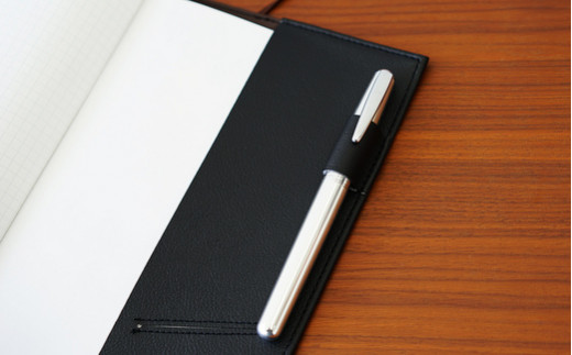 PVCレザーノートカバー「kanon」A5用（レッド）