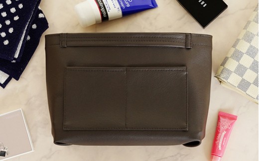 上質な日本製バッグインバッグ「ansac」（グレー）