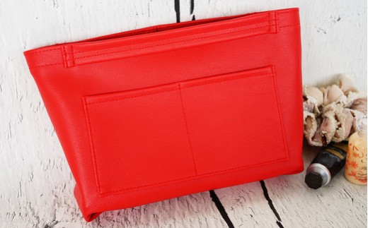 上質な日本製バッグインバッグ「ansac」（レッド）