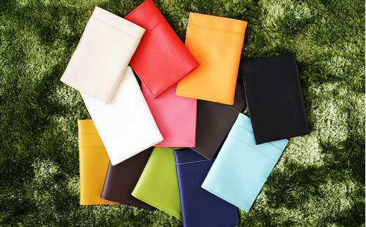 PVCレザー通帳ケース「enpas」（ピンク）