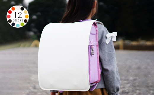 PVCレザーランドセルカバー「ruca」（ホワイト）