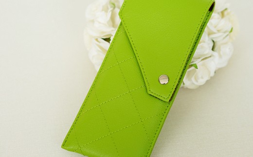 上質な日本製メガネケース「KAGULA」　Lサイズ（グリーン）