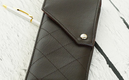 上質な日本製メガネケース「KAGULA」　Lサイズ（グレー）