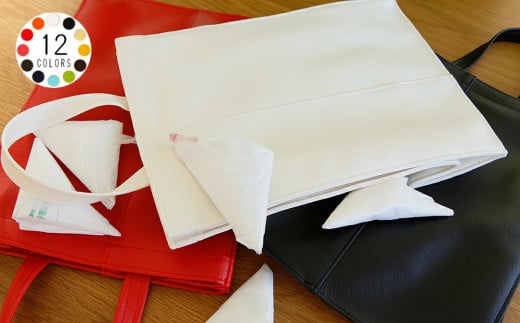 PVCレザーポリ袋ストッカー「POLYSH」（ブラック）