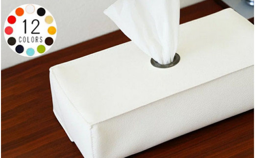 PVCレザーティッシュケース「JECY」2個セット（ピンク）