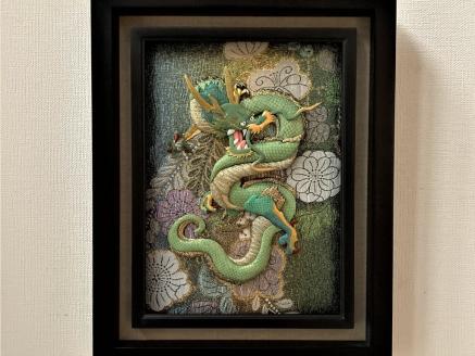 【雲龍風虎堂】押絵『青龍』（大）