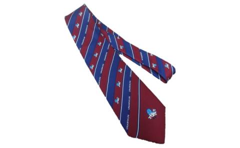 うなりくんネクタイ エンジストライプ