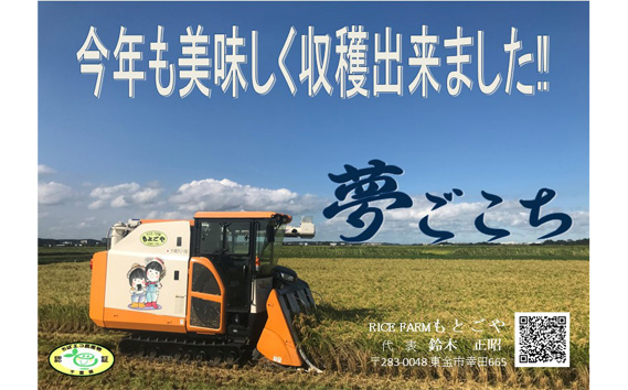 精白米　夢ごこち5kg