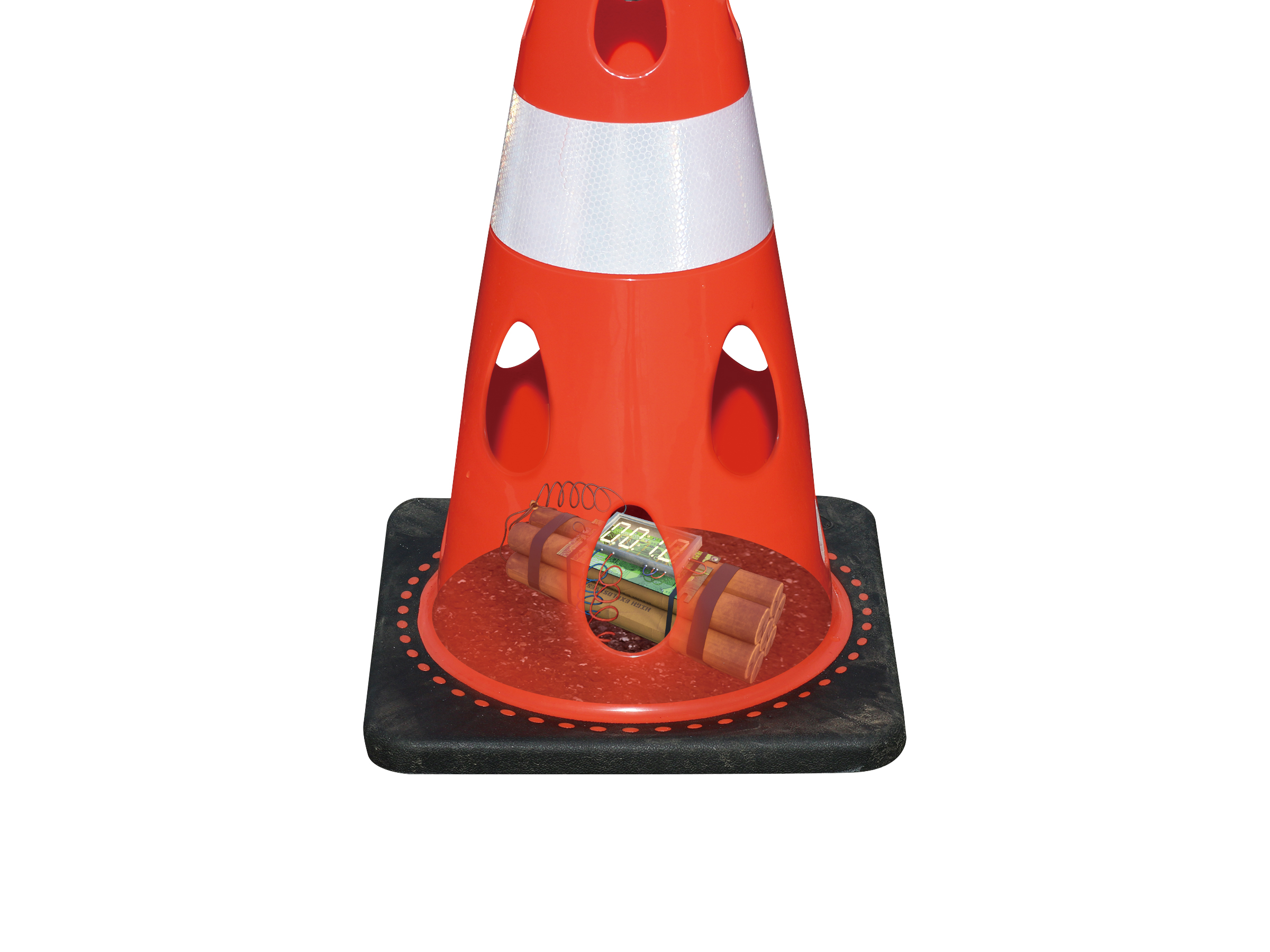 穴あきコーン　1個　グリーン