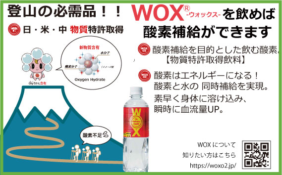 酸素補給水WOXウォックス  500ml×24本
