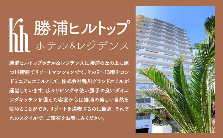 勝浦ヒルトップホテル 宿泊券  食事なし 休前日 1組2名様 勝浦ヒルトップホテル《90日以内に出荷予定(土日祝除く)》千葉県 勝浦市 ホテル 宿泊 宿泊券 チケット 送料無料【配送不可地域：離島】---kastuura_htop_3---