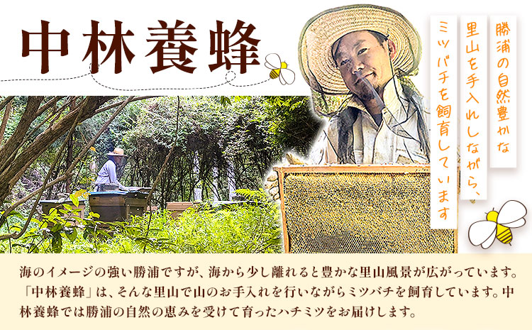 勝浦産 非加熱の 生ハチミツ(430g) ハチミツスプーン付き《90日以内に出荷予定(土日祝除く)》千葉県 勝浦市 はちみつ 蜂蜜 生ハチミツ 非加熱 百花蜜---kastuura_nbs_1---