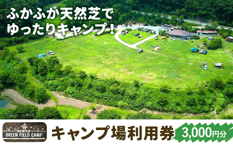 キャンプ場 利用券 3000円分 合同会社Camp for Life《30日以内に出荷予定(土日祝除く)》千葉県 勝浦市 キャンプ REWILD GREEN FIELD CAMP ファミリー グループ キャンプ チケット 施設利用券---kastuura_cfl_1---
