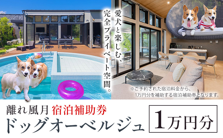 宿泊 離れ 風月 ドッグオーベルジュ 宿泊補助券 1万円分《30日以内に出荷予定(土日祝除く)》離れ 風月 千葉県 勝浦市 ホテル お食事 犬 ワンちゃん わんちゃん ドッグラン ドッグフード ペット 旅行---kastuura_hgt_1---
