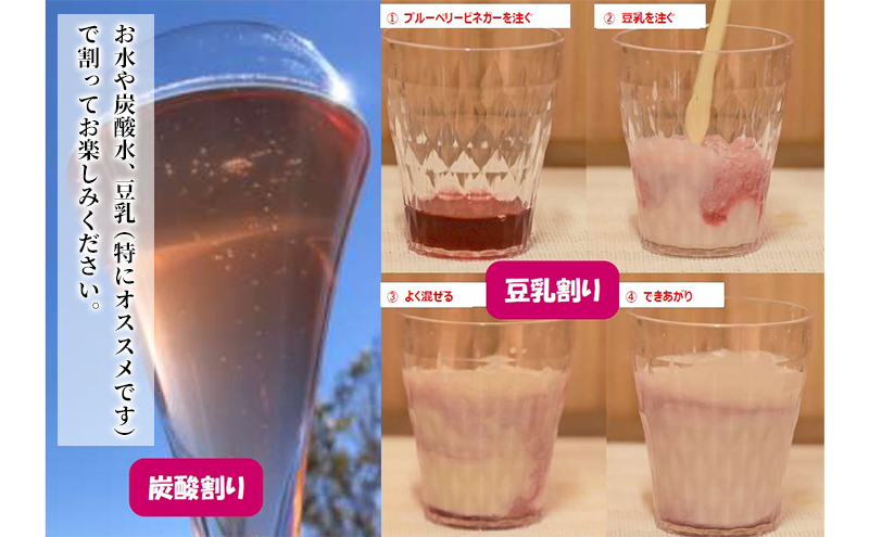 ブルーベリービネガー＆ブルーベリーのはちみつ漬（2個）セット