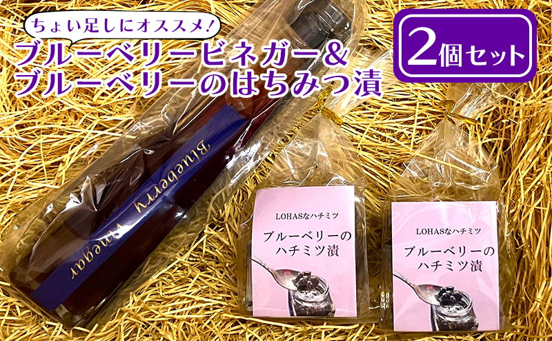 ブルーベリービネガー＆ブルーベリーのはちみつ漬（2個）セット