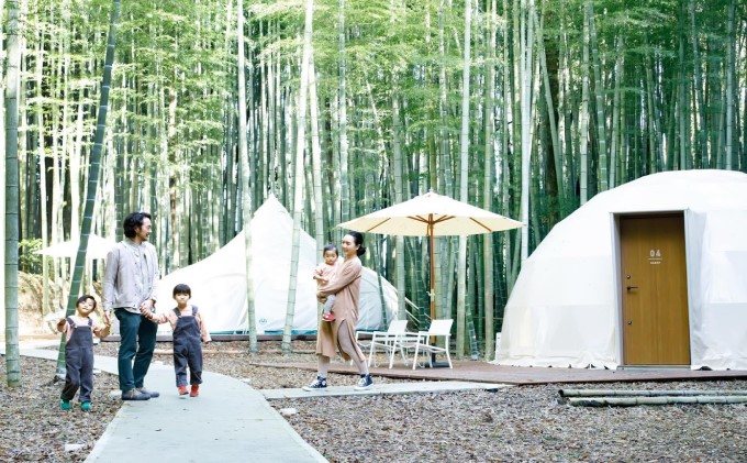 グランピング 千葉 宿泊 アニマルグランピング THE BAMBOO FOREST 宿泊補助券 30000pt分 宿泊券 入場券 チケット 動物園 動物 旅行 レジャー テント アウトドア BBQ