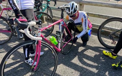 【自転車ロードレースチームMOPS】ロードバイクトレーニング体験 初級コース4時間1名 [0020-0078] 初級コース４時間