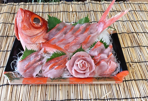 【日時指定必須】金目鯛しゃぶしゃぶ６人前・ハマグリ10個セット [0050-0050]