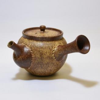 【陶芸家･小滝正治作成】創作手作り波紋急須 [0020-0034] 急須