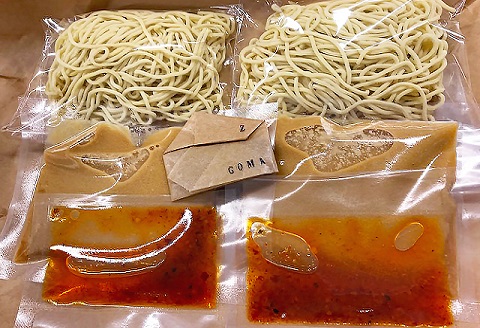 【自家製ラー油と胡麻ダレ】のどごしつるり具琥のざるつけ担々麺６食分 [0012-0052] ざるつけ担々麺６食