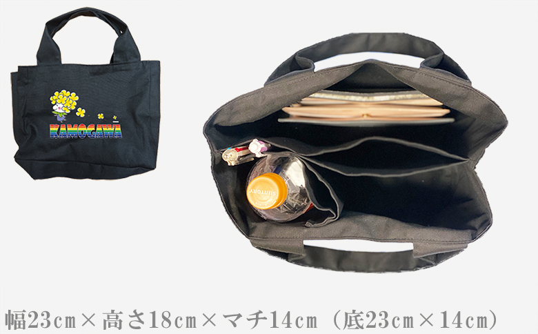 【鴨川印刷】ななちゃんのすっきり収納トートバッグ（オーダーメイド）（帆布）[0014-0010] 帆布