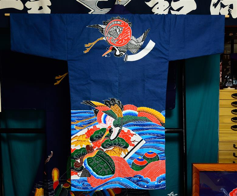 千葉県指定伝統的工芸品「萬祝染」 半纏 [0367-0001]