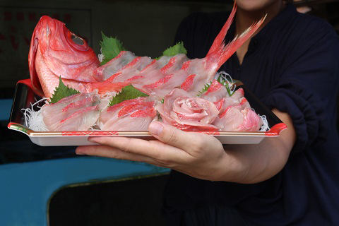 【日時指定必須】金目鯛しゃぶしゃぶ６人前・ハマグリ10個セット [0050-0050]