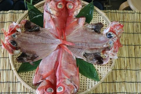 天日干し「金目鯛干物」大サイズ４枚 [0030-0053]