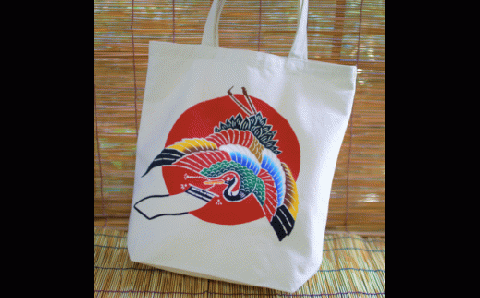 「萬祝染」トート&クラッチバッグ [0100-0040]