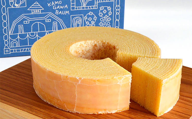 【期間限定】春のカモガワバウム　いちごバウム＆プレーンバウム 各1個　[0010-0323] 【春】いちご＆プレーン