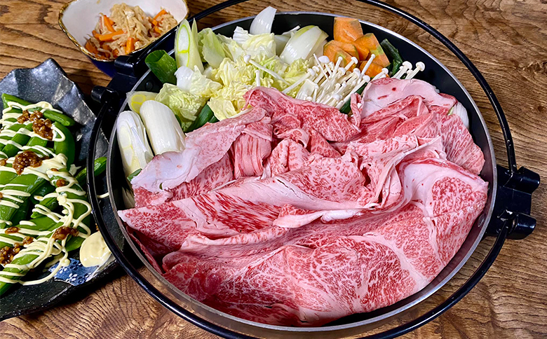 【高梨牧場】すき焼き・しゃぶしゃぶに！A５ランク『かずさ和牛（黒毛和牛）』薄切り肩ロース 300g　[0016-0019] 肩ロース300g