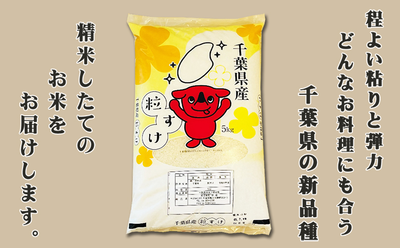 《令和７年産》【米屋新蔵】千葉県の新品種『長狭米 粒すけ』10kg　[0031-0002] 10kg