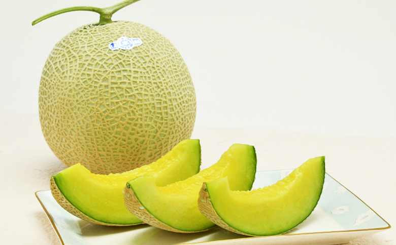 【高橋メロン農園】千葉アクアメロン M玉以上 × 6個 [0050-0051] Ｍ玉６個