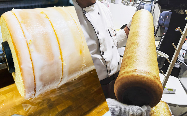 【米屋新蔵】米粉のバウムクーヘン『純米ばうむ～しっとりミルク仕立て～』１個　[0006-0041] ミルク １個