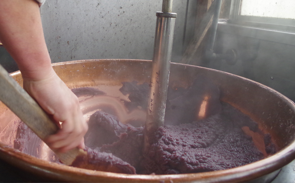 【日時指定必須】つきたて「のし餅」と自家製あんこセット（小）つぶあん [0007-0048] のし餅 800g ＆粒あん