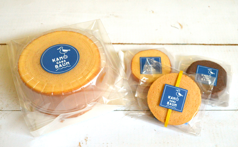 【カモガワバウム】モチフワ バウムクーヘン＆ラスクボックス　４種セット　[0012-0013] １段BOX