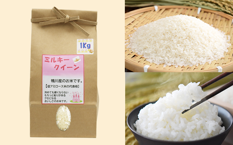 《令和７年産 新米》【くわっせ～鴨川】鴨川産 厳選『こだわり米』精米１kg×３種《コシヒカリ・粒すけ・ミルキークイーン》　[0014-0040] １kg×３種