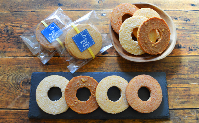 【カモガワバウム】モチフワ バウムクーヘン＆ラスク２段ボックス　７種13品　[0022-0001] ２段BOX