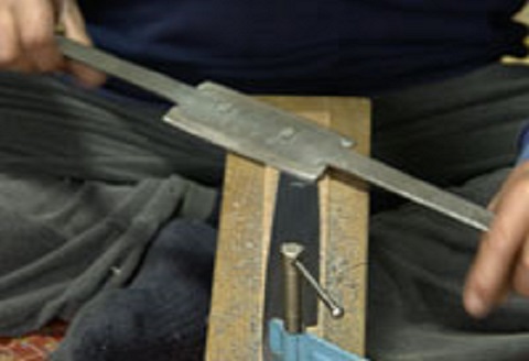 【房州鋸】中屋雄造正直「剪定用鋸７寸」 [0070-0001] 剪定用鋸７寸