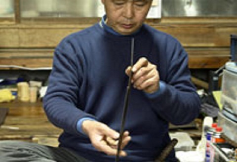 【房州鋸】中屋雄造正直「盆栽用鋸５寸」 [0060-0009] 盆栽用鋸５寸