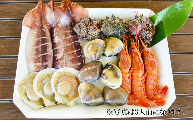 【Kamogawa SEASIDE BASE】浜の食堂 浜焼き利用券 ２人前　[0013-0013] 浜焼き ２人前