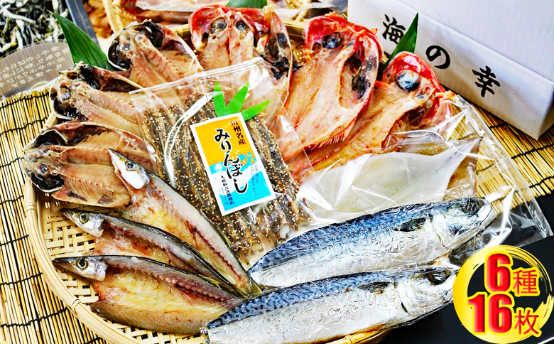 【久根崎善次郎商店】厳選！干物セット６種１６枚 [0020-0098]
