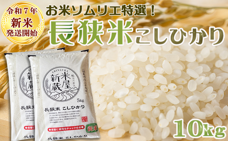 《令和７年産 新米》【米屋新蔵】お米ソムリエ特選『長狭米コシヒカリ』10kg　[0032-0006] 10kg