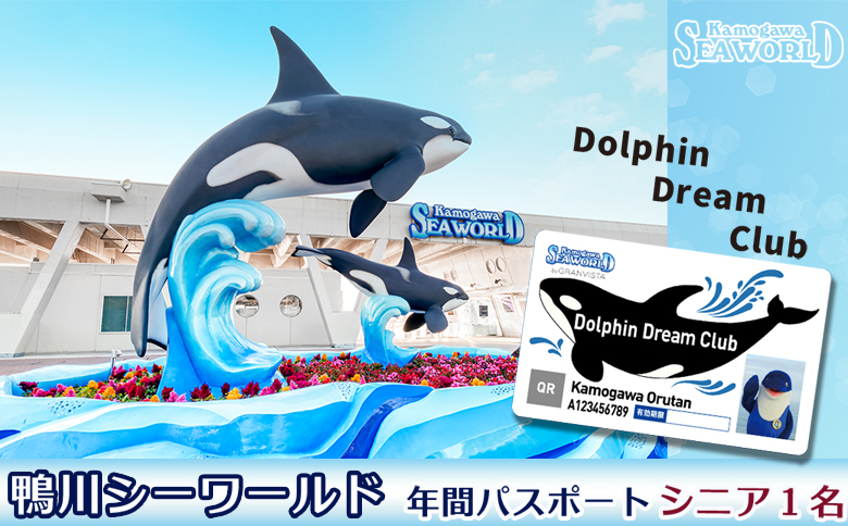 【鴨川シーワールド】年間パスポート／シニア（60歳以上） １名様　[0036-0004] シニア１名様