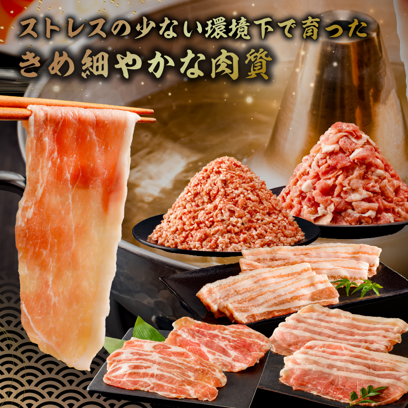 房総ブランド豚　里見和豚　４kg以上　小分け５種　計37パック　 mi0017-0004