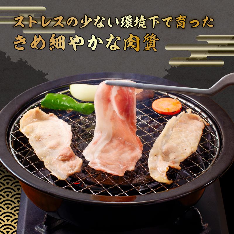 房総ブランド豚　里見和豚　ロース肉(すき焼・鍋・焼肉用)0.9kgUP mi0017-0015