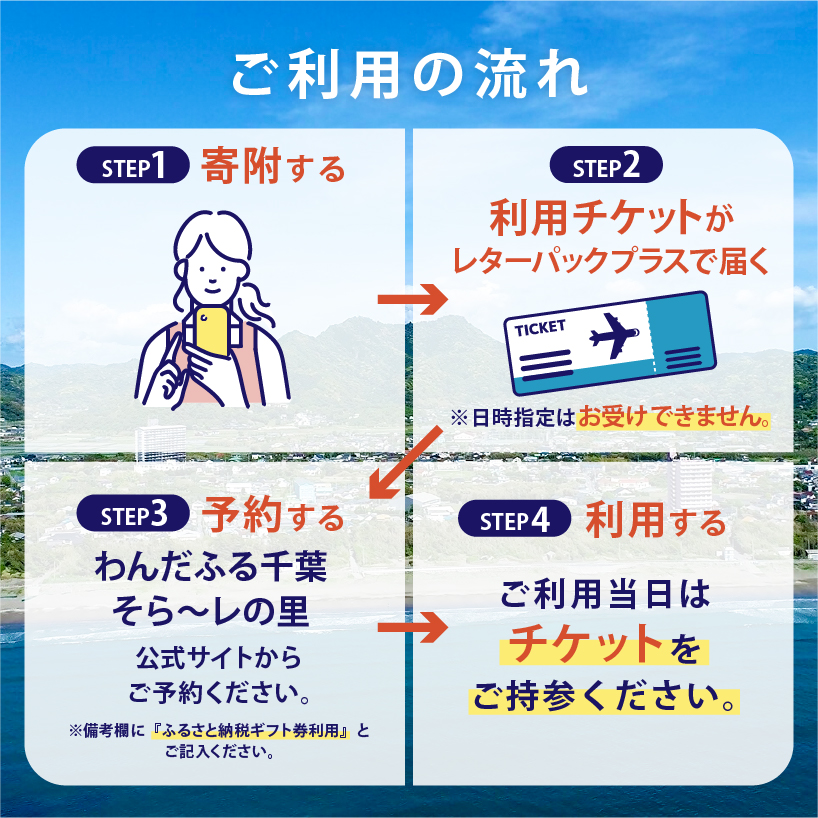 【一日宿泊券】 わんだふる千葉　そら～レの里　宿泊ギフト券 mi0123-0001