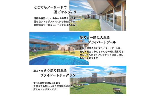 愛犬と癒しの旅　ナガラミリゾートSOSA ご宿泊利用券 6万円分 6万円分