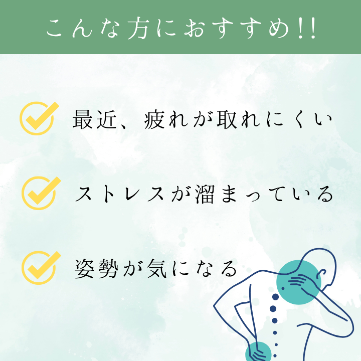 整体院 LIBER　神経組織にアプローチした整体　60分×5回 利用券 ／ 整体 整体院 肩こり 腰痛 関節痛